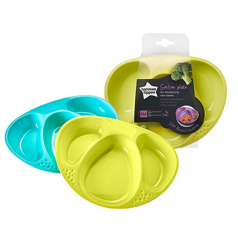 Tommee Tippee Чиния с три отделения SECTION PLATE 12m+ (2 бр./оп.) Tommee Tippee Чиния с три отделения SECTION PLATE 12m+ (2 бр./оп.)